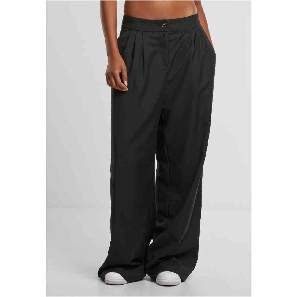 Urban Classics - Wide Leg Pantalon large - Noir